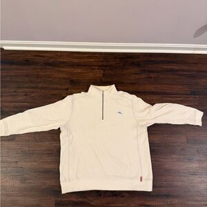 Tommy Bahama Men's Beige Zip-Up Sweater